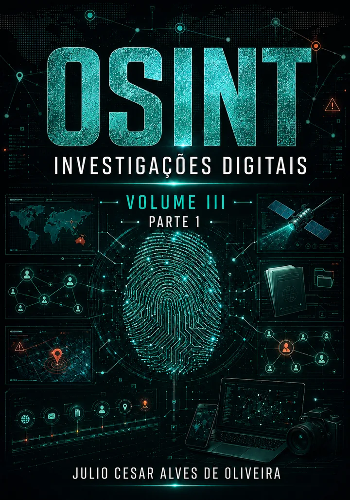 Capa do livro OSINT — Investigações Digitais — Volume III · Parte 1